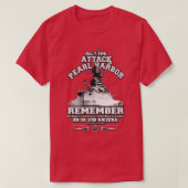 T-shirt Souvenez-vous de l'USS ARIZONA BB39 Pearl Harbor 7 (Design devant)