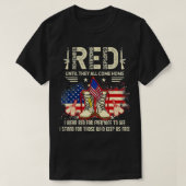 T-shirt Souvenez-vous de tous les anciens combattants dépl (Design devant)