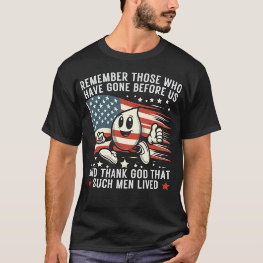 T-shirt Souvenez-vous des soldats tombés USA Drapeau améri (Devant)