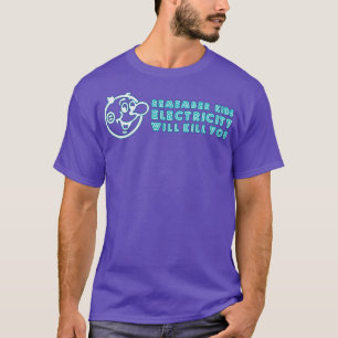T-shirt Souvenez-vous que l'électricité pour enfants vous