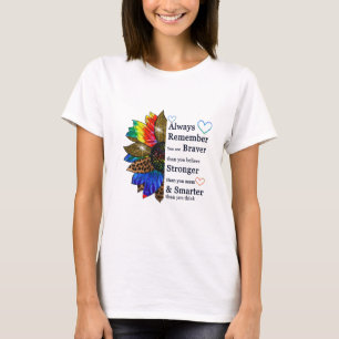 T-shirt Souvenez-vous toujours que vous êtes courageux qu