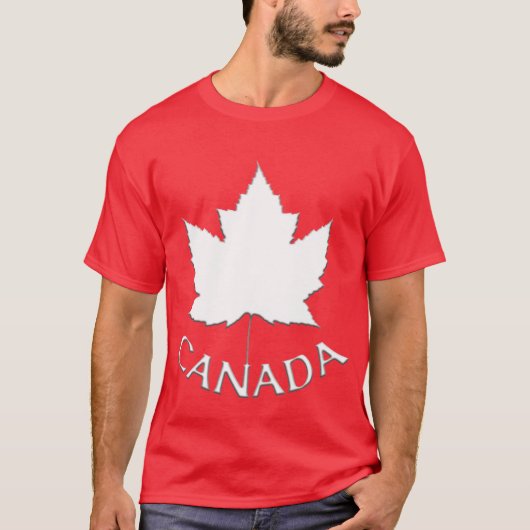 T-shirt Souvenir Canada Chemise en feuille d'érabl (Devant)