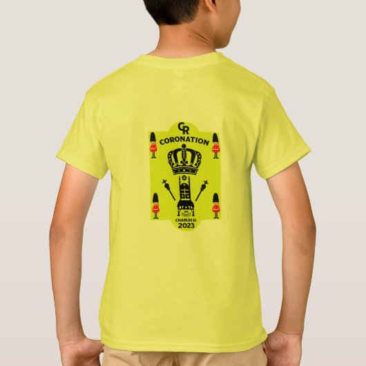 T-shirt Souvenir commémoratif du couronnement du roi Charl (Dos)