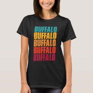 T-shirt Souvenir de Buffalo New York Rétro Vintage Buffal