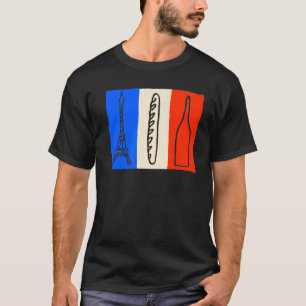 T-shirt souvenir de France pour femmes