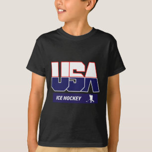 T-shirt Souvenir de hockey sur glace Équipe États-Unis