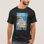 T-shirt Souvenir De La Grèce D'Un Voyage À Santorin (Devant)