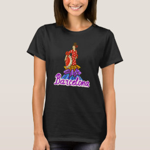 T-shirt Souvenir de la ville de Barcelone Espagne pour hom
