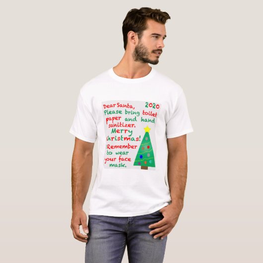 T-shirt Souvenir de Noël 2020 (Devant entier)