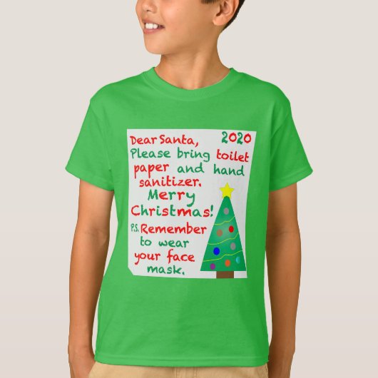 T-shirt Souvenir de Noël 2020 (Devant)