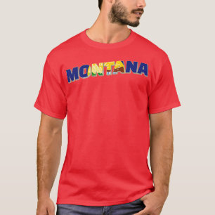 T-shirt Souvenir de style vintage Montana
