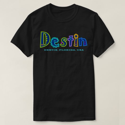T-shirt souvenir Destin Florida (Design devant)