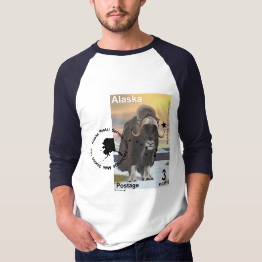 T-shirt Souvenir du timbre de Muskox (Devant)