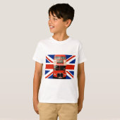 T-shirt souvenir enfant de Londres Angleterre (Devant entier)
