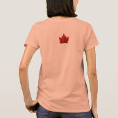 T-shirt souvenir feuille d'érable du Canada pour f (Dos)