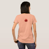 T-shirt souvenir feuille d'érable du Canada pour f (Dos entier)
