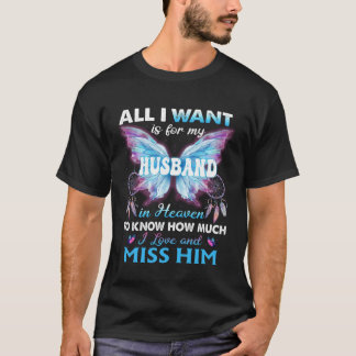 T-shirt Souvenir Mon mari vit dans la mémoire perdue du ci