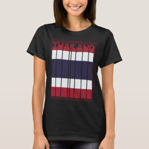 T-shirt Souvenir Rétro Thaïlande Drapeau Vintage Thaïlande