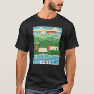 T-shirt Souvenir vintage Retro Bend Oregon - Trois Soeurs