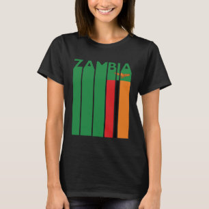 T-shirt Souvenir zambien rétro Vintage Zambie Drapeau Zamb