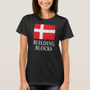T-shirt Souvenirs Danemark Bracelets en plastique Blocs de