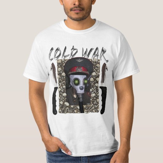 T-shirt soviétique de masque de gaz de dirigeant - (Devant)