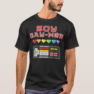 T-shirt Soy Gamer Gay Mer - Lgbtq Gamer 80S Vintage