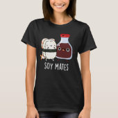 T-shirt Soy Mates Funny Soy Sauce Pun Dark BG (Devant)