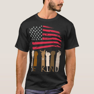 T-shirt Soyez 4 juillet Patriotique American Flag Imprimer