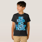 T-shirt Soyez aimable aucunes exceptions, aqua (Devant entier)