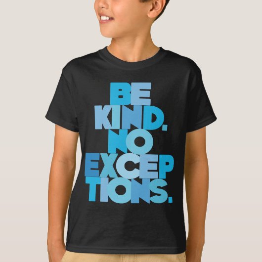 T-shirt Soyez aimable aucunes exceptions, aqua (Devant)