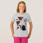 T-shirt Soyez aimable avec chaque sorte, animaux de ferme (Devant entier)