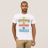 T-shirt Soyez Authentique Soyez Vous-Même (Devant entier)