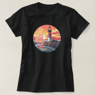 T-shirt Soyez calme et sachez que je suis Dieu Bible Verse