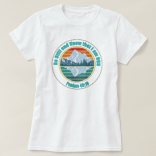 T-shirt Soyez calme et sachez que je suis Dieu Bible Verse