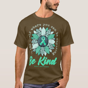 T-shirt Soyez comme Sunflower Turquoise PCOS Sensibilisati
