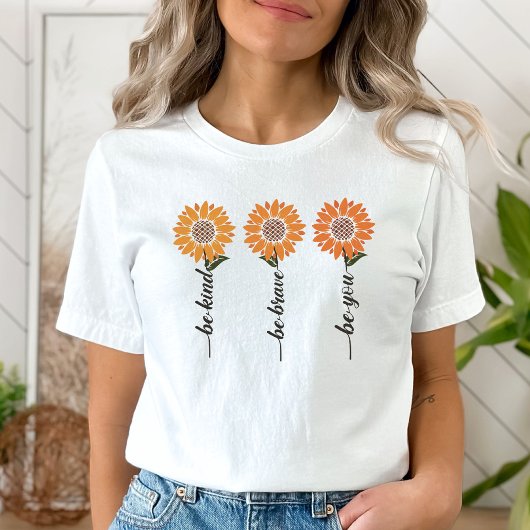 T-shirt Soyez Courageux Soyez Vous T-shirt, Femmes Motivat