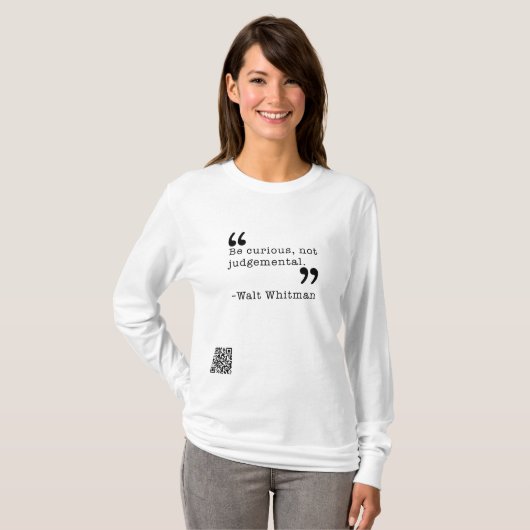 T-shirt Soyez curieux (Devant entier)