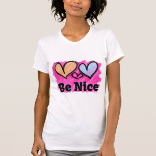 T-shirt Soyez de beaux coeurs aquarelles