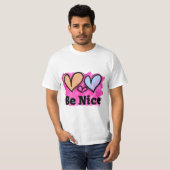 T-shirt Soyez de beaux coeurs aquarelles (Devant entier)