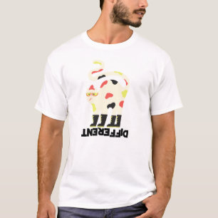 T-shirt Soyez différent drôle de design de chat funky T-Sh