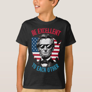 T-shirt Soyez excellents les uns envers les autres Drapeau