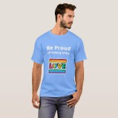 T-shirt Soyez fier de chaque étape (Devant entier)