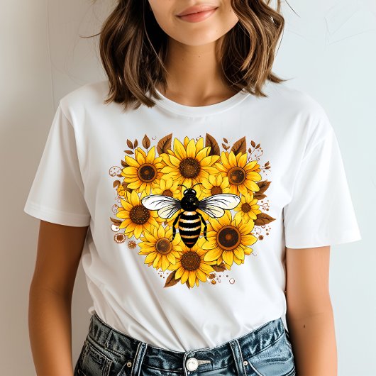 T-shirt Soyez florale positive