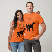 T-shirt Soyez forte et courageuse Chat Noir (Unisexe)