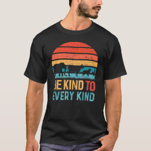 T-shirt Soyez Gentil À Chaque Type De Ve Végétarienne Vint