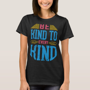 T-shirt Soyez Gentil À Toutes Sortes De Végétan Dit Sensib