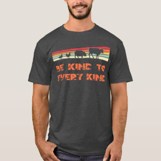 T-shirt Soyez Gentil À Toutes Sortes Vegan Retro Animaux V