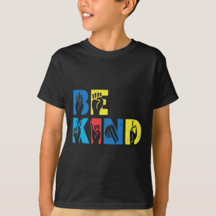 T-shirt Soyez Gentil Asl Amour Langue Des Signes Main Mois