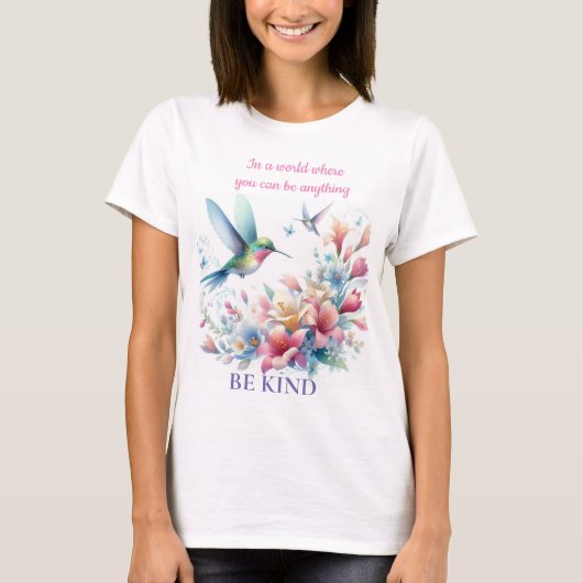 T-shirt Soyez gentil avec les oiseaux (Devant)